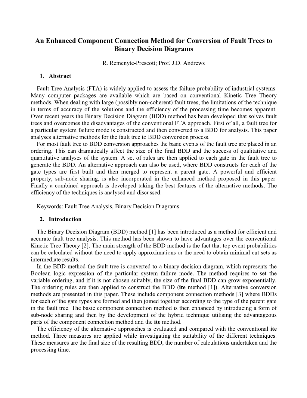 A Simple Component Connection Approach for Fault Tree Conversion