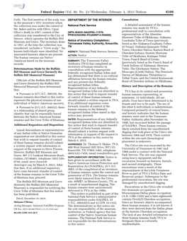 Federal Register/Vol. 80, No. 23/Wednesday, February 4, 2015