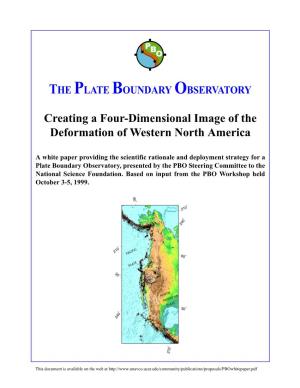 Creating a Four-Dimensional Image of the Deformation of Western North America