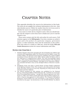 Chapter Notes
