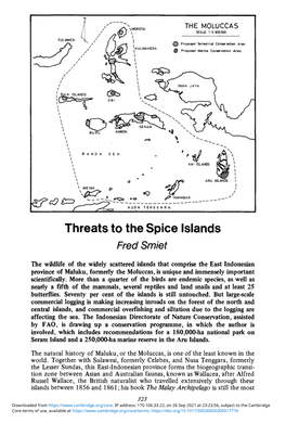 Threats to the Spice Islands Fred Smiet