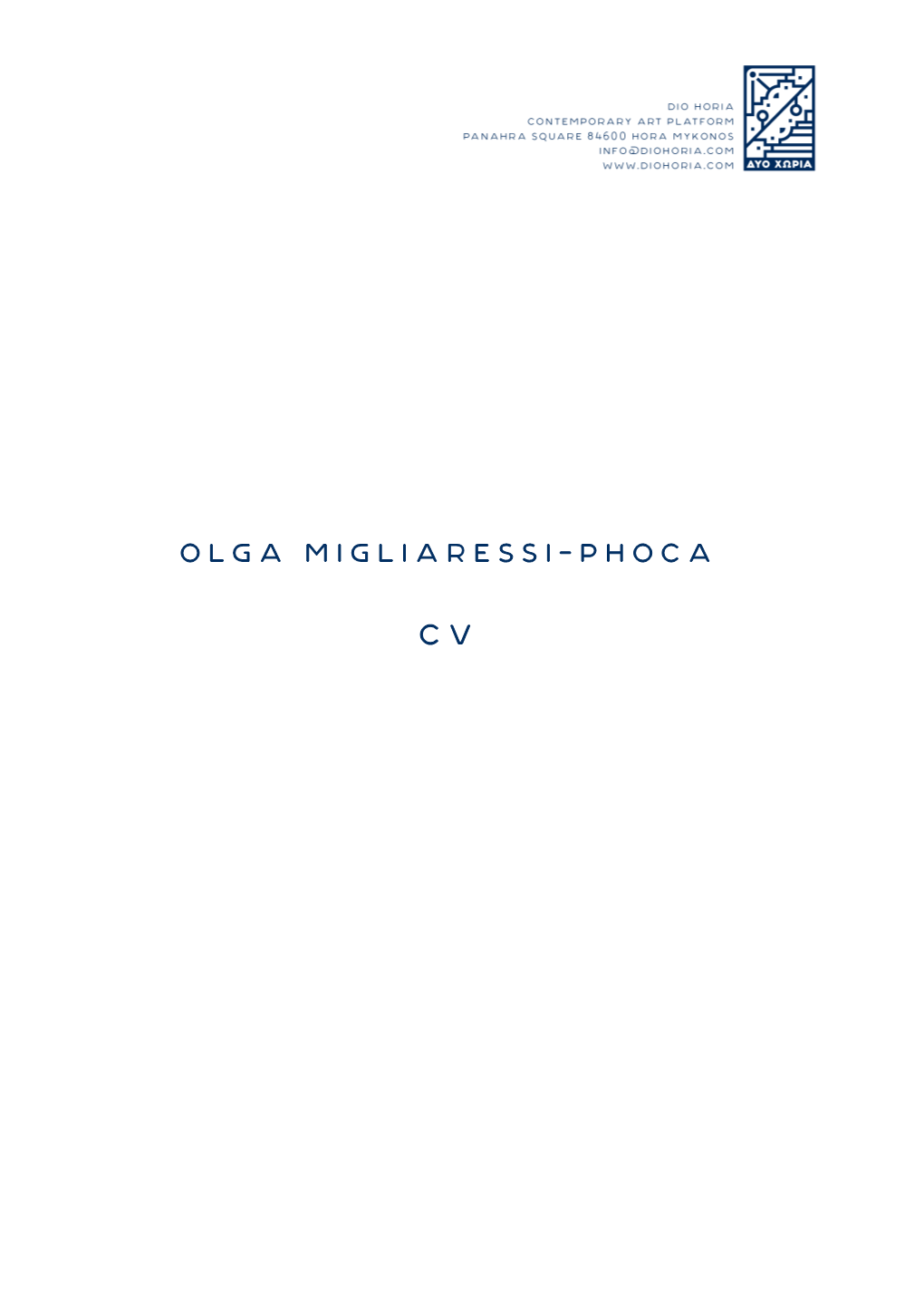 Olga Migliaressi-Phoca