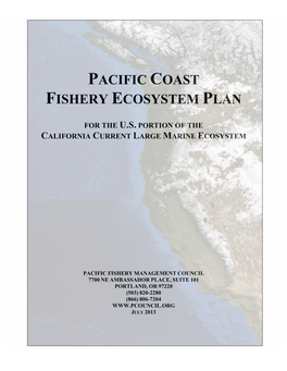 Pacific Coast Fishery Ecosystem Plan