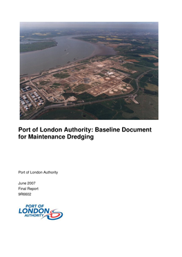 Baseline Document for Maintenance Dredging