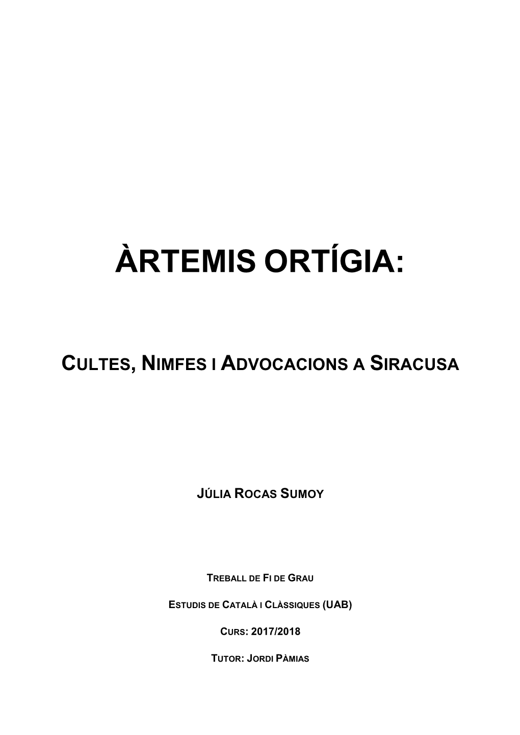 Àrtemis Ortígia