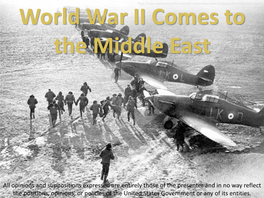 World War II Comes to the Middle East