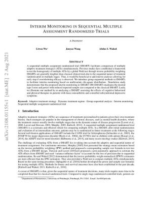 Interim Monitoring in Sequential Multiple Assignment Randomized