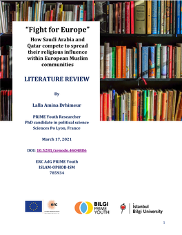 “Fight for Europe”: How Saudi Arabia and Qatar Compete to Spread Their Religious Influence Within European Muslim Communities