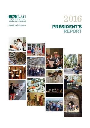 President's Report 2016