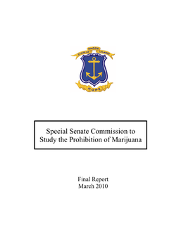 Special Senate Commission to Study the Prohibition of Marijuana