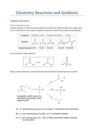 Chemistry Reactions and Synthesis