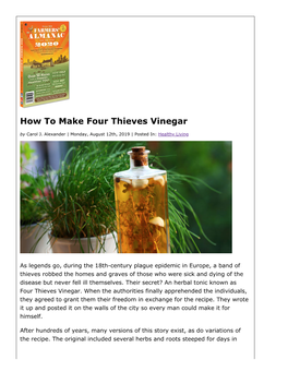 Four Thieves Vinegar by Carol J