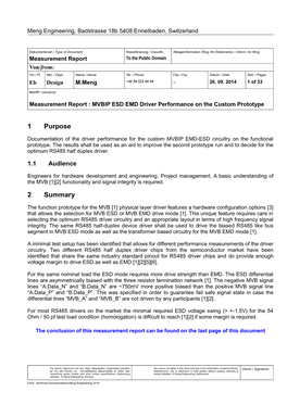 MVBIP RS485 Driver Report