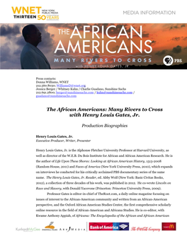 The African Americans: Many Rivers to Cross with Henry Louis Gates, Jr