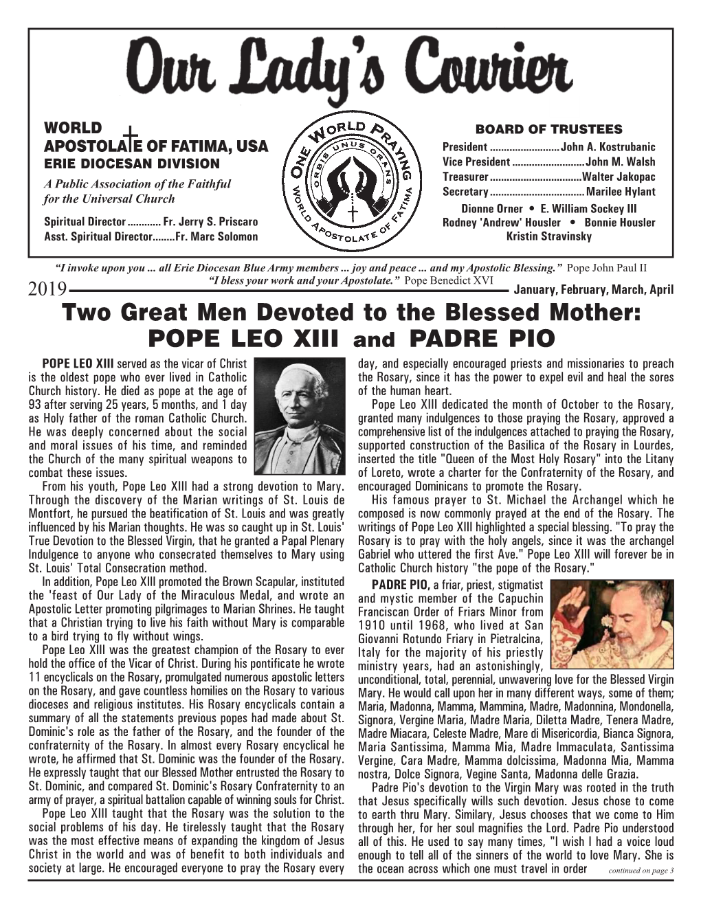Pope Leo XIII and Padre