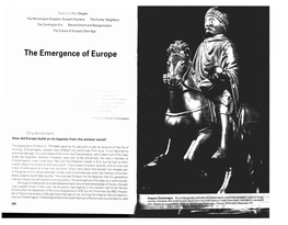 The Emergence of Europe