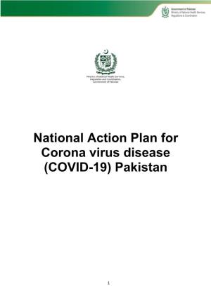 National Action Plan for Corona Virus Disease (COVID-19) Pakistan