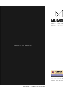 MERAKI Edition 2 August 2018 Quarterly Newsletter