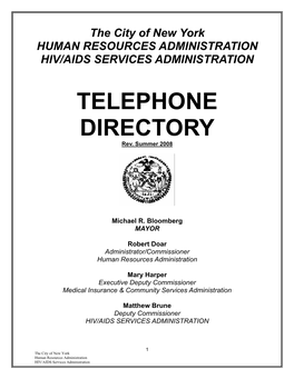 TELEPHONE DIRECTORY Rev