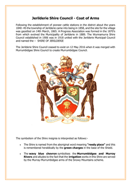 Jerilderie Shire Council - Coat of Arms