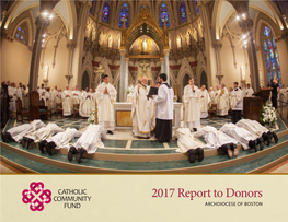 2017 Report to Donors