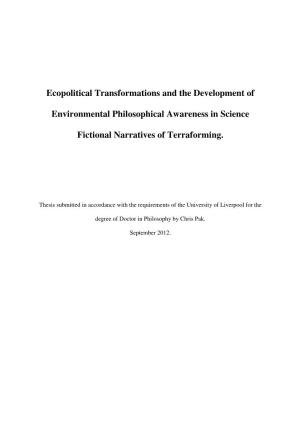 Ecopolitical Transformations and the Development of Environmental