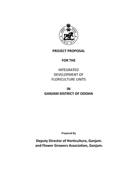Project Proposal- Floriculture- Ganjam