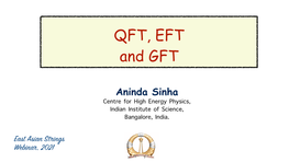 Aninda Sinha Centre for High Energy Physics, Indian Institute of Science, Bangalore, India
