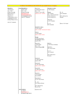 EBAZIYA 1994 EBADIYLA 1995 ENZELI FAMILLE MATERNELLE DE ESTIMATE (Une Famille Boussac À L'origine)