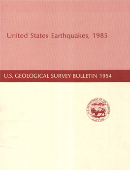 United States Earthquakes, 1985