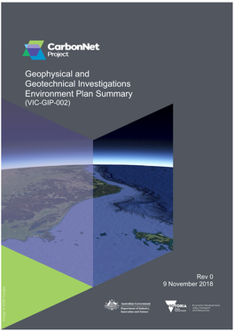 Geophysical and Geotechnical Investigations Environment Plan Summary