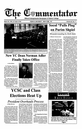 YCSC and Class Elections Heat Up