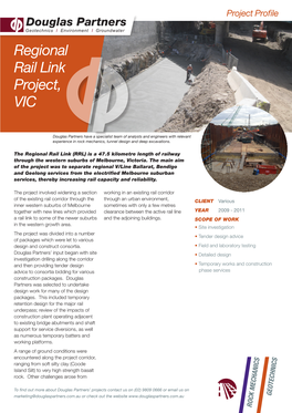Regional Rail Link Project, VIC