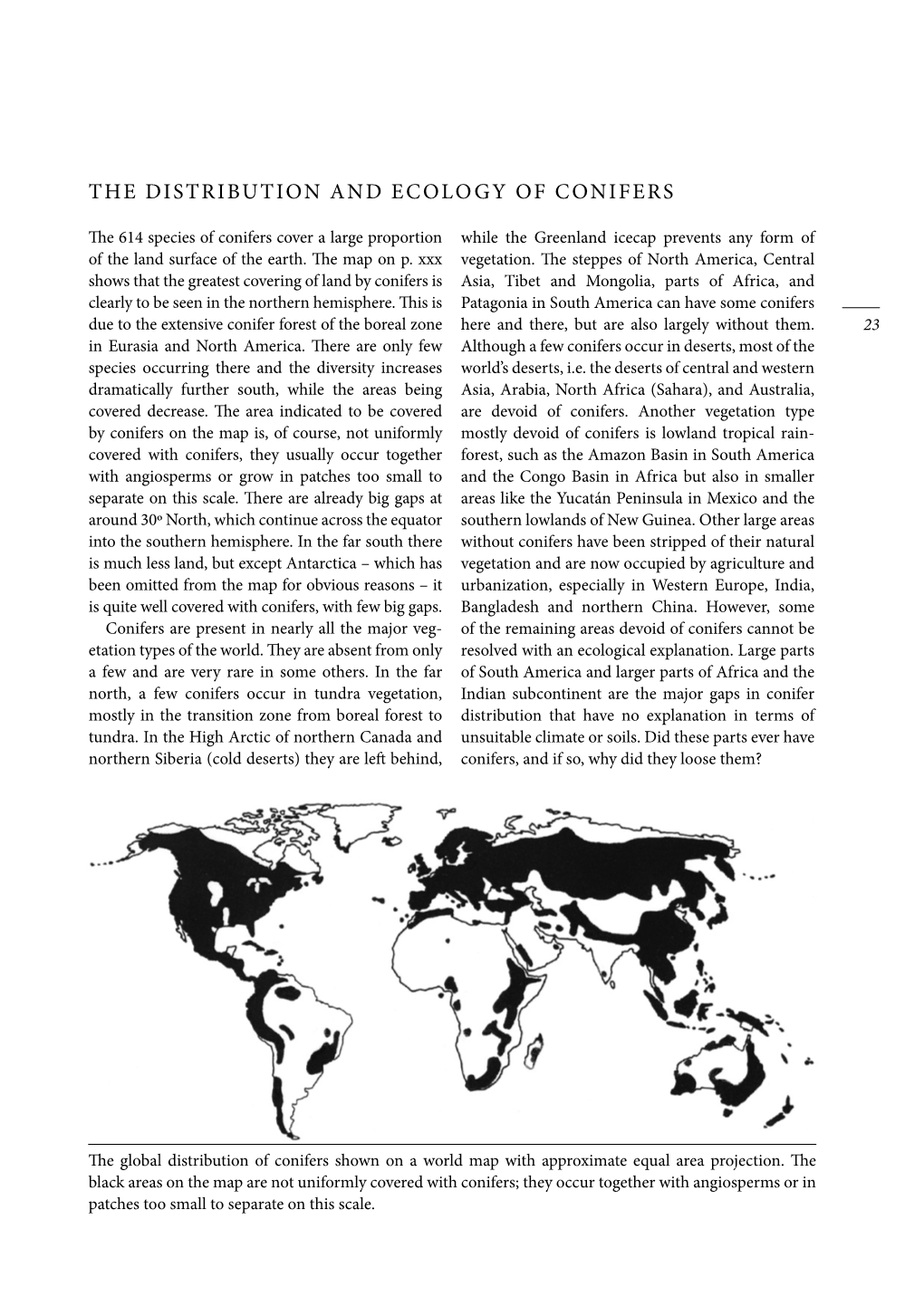 The Distribution and Ecology of Conifers