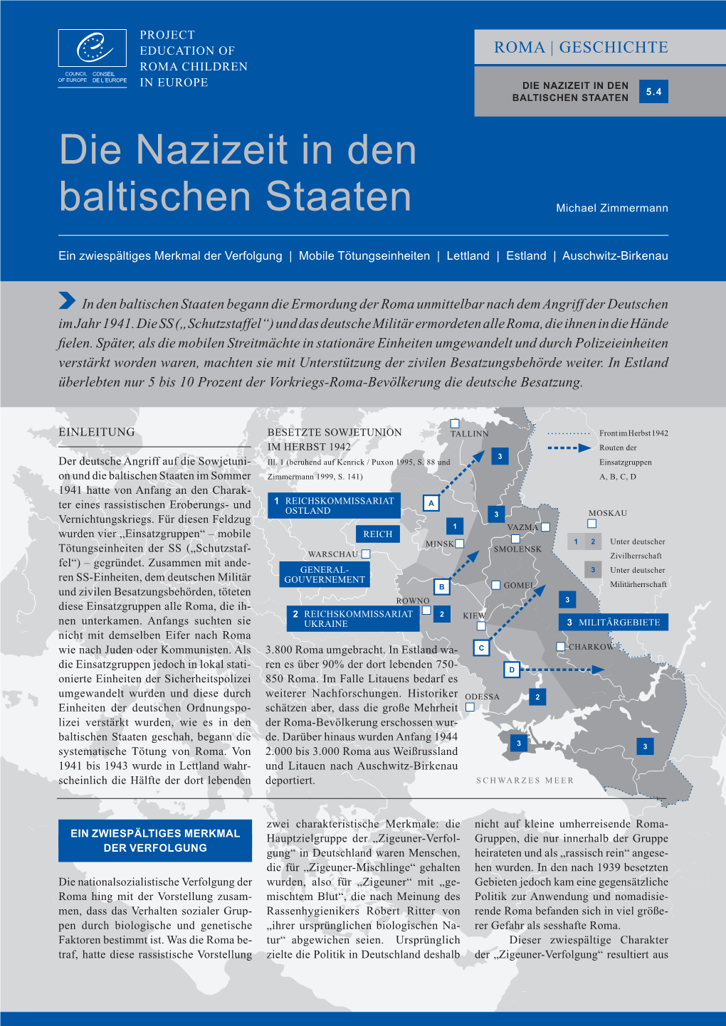 Die Nazizeit in Den Baltischen Staaten Michael Zimmermann