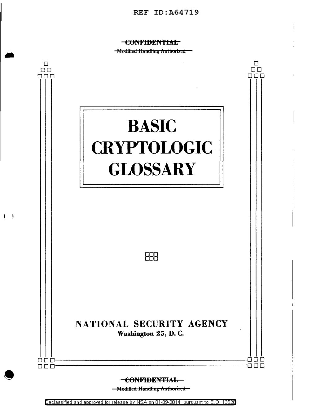 Basic Cryptologic Glossary