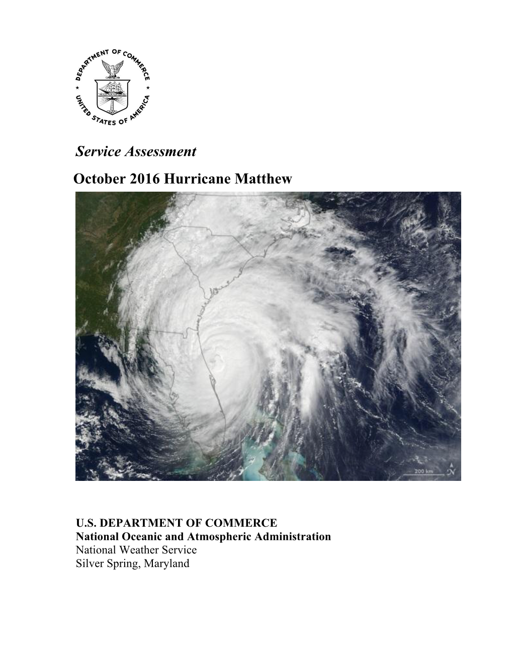 Service Assessment October 2016 Hurricane Matthew