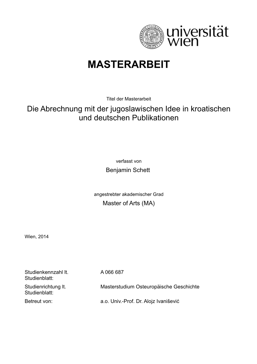 Masterarbeit