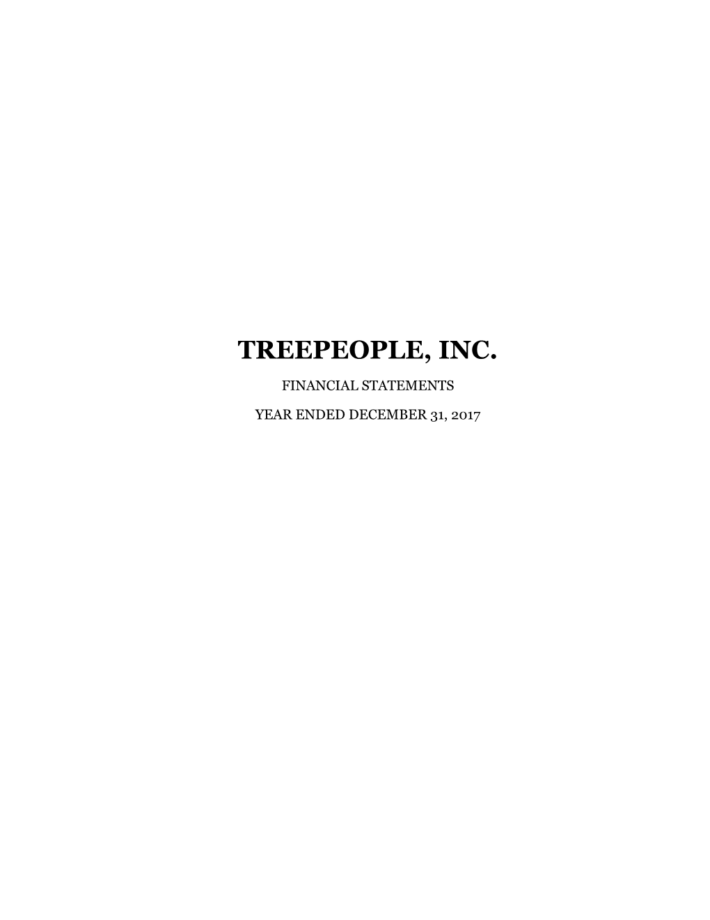 Treepeople, Inc