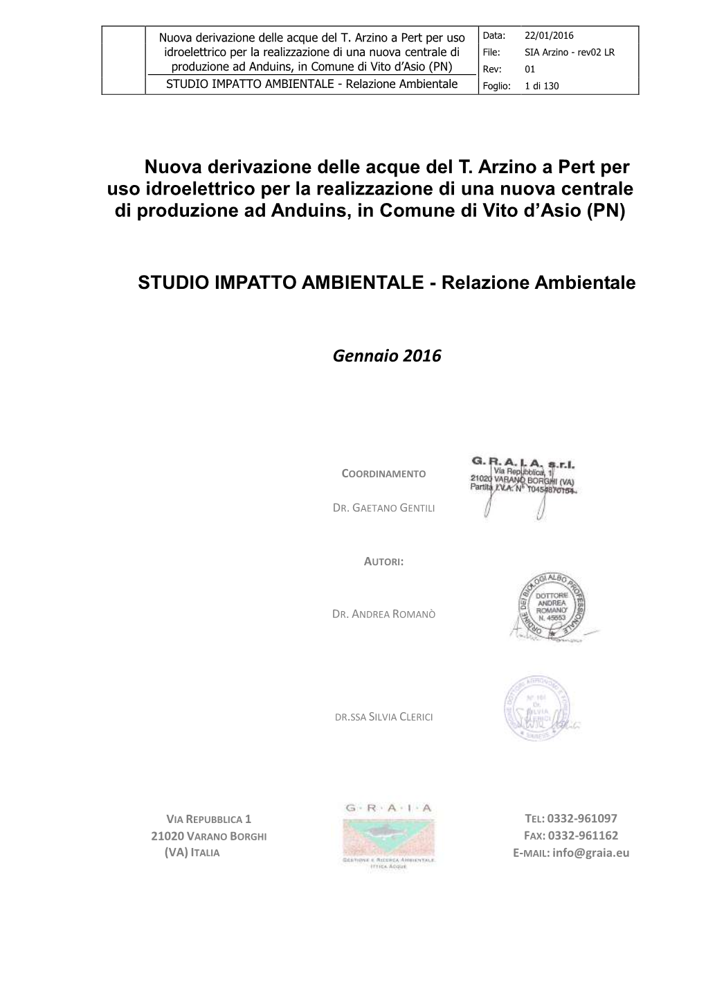 Provincia Di Pordenone, Prima Di Immettersi Nel F