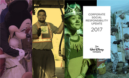 Disney Corporate Social Responsibility Update 2017