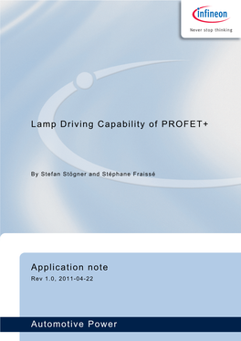PROFET+ Lamp Capability