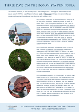 Three Days on the Bonavista Peninsula