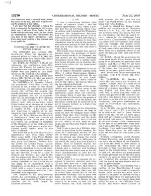 CONGRESSIONAL RECORD—HOUSE June 20, 2005