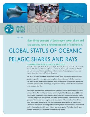 Global Status of Oceanic Pelagic Sharks and Rays