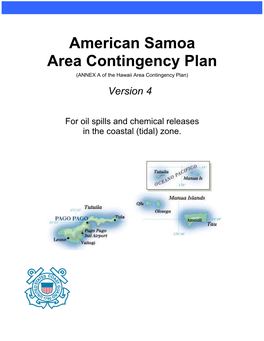 American Samoa Area Contingency Plan (ANNEX a of the Hawaii Area Contingency Plan)