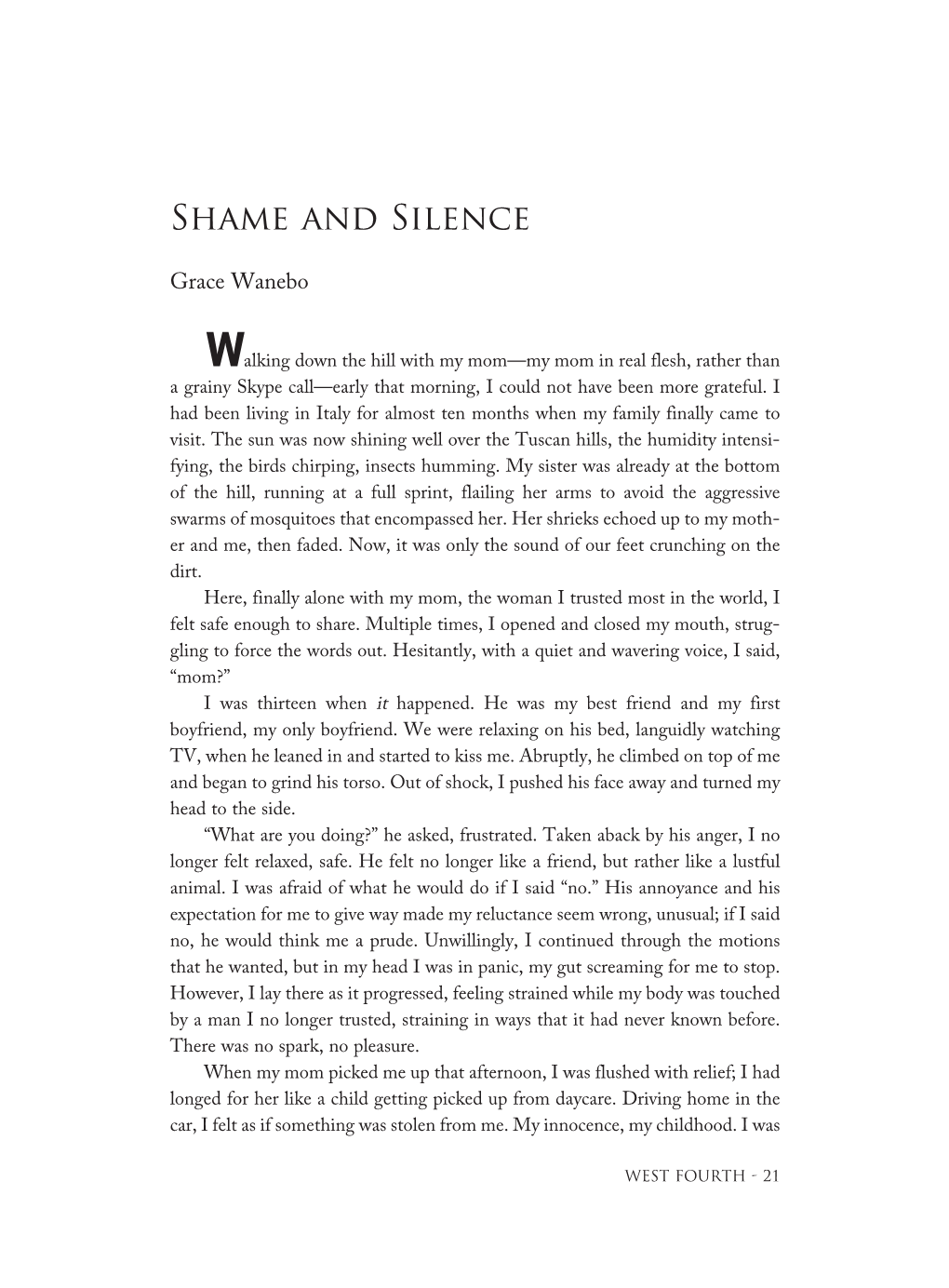 Shame and Silence