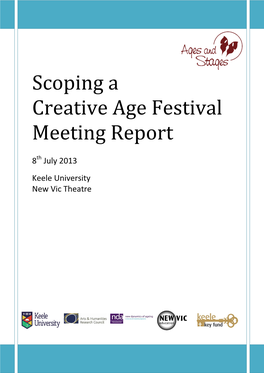 Scoping Creative Age Festival Meeting Report