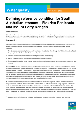 Fleurieu Peninsula and Mount Lofty Ranges