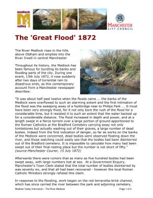 The 'Great Flood' 1872